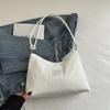 Bolso Satchel de Gran Capacidad para Mujer 2025 Nuevo Versátil Simple de Hombro Cruzado Bolso Tote Plisado