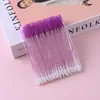 Novo pincel de cílios de haste sólida pincel de lábios uso duplo pincel de maquiagem beleza pincel de batom 50 Peças/pacote pincel duplo para cílios e lábios