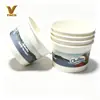 Taza de Papel Desechable para Helado de 4 oz 135 ml Tazón de Papel Piel de Leche Impresión Personalizada Taza para Yogur con Tapa y Cuchara