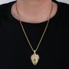Europeu e Americano Cross-border Hot Sale Naruto Naruto Pingente Animação Em Torno de Cobre Incrustado Zircon Hip Hip Hop Trendy Colar Pingente
