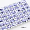 Pedras de Strass Roxo Lavanda para Nail Art Strass Irregulares com Base Pontiaguda Acessórios para Joias DIY Tendência Xiaohongshu Strass para Unhas Usáveis