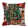 Feliz Navidad Feliz Navidad terciopelo piel de durazno encriptado decoración para el hogar cojín de sofá almohada ZT402