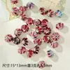 Cuentas Sueltas de Cerámica Hechas a Mano DIY Pulsera Collar Accesorios para Joyería Paquete de Materiales Cuentas Manuales Accesorios con Cuentas Rojo