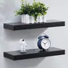 Estantes de Pared de Madera Maciza Laminada para Sala de Estar, Comedor, Dormitorio, Decoración de Partición de Pared, Estante Recto de Montaje en Pared