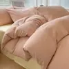 Juego de Cama de Cuatro Piezas para Madre y Bebé Grado A Todo Algodón Algodón Puro Más Vendido Sábana Jacquard para Dormir Desnudo Funda Nórdica Juego de Tres 3/4 Piezas para Dormitorio