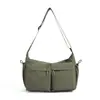 Bolsa de Trabajo Transfronteriza para Hombres y Mujeres, Bolso de Hombro Casual, Bolso Tipo Dumpling Multibolsillo, Bolso Cruzado de Gran Capacidad, Moderno