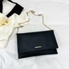 Bolso de mano simple de color sólido para mujer 2024 nuevo bolso de noche cadena de primavera simple bolso de hombro mensajero para mujer
