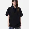 Camisa polo de manga corta con cuello para hombre, camiseta de verano de marca moderna, color liso, corte holgado, top versátil de moda estilo Hong Kong 2026