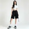 Shorts de Trabalho para Homens, Tamanho Europeu, Site Independente da Amazon Transfronteiriço, Verão Casual Tendência Caimento Solto, Cordão, Estilo Hong Kong, Shorts de Estudante