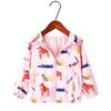 Chaqueta bonita para niñas, estilo coreano, con dibujos animados, blanca, con capucha, ropa infantil, envío directo, 2022