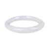 Pulsera de Jade Natural Tianshan de Xinjiang, Transparente como el Hielo con Diseños Florales e Incrustaciones Verdes, Pulsera Plana de Jade para Mujer, Directamente de la Fábrica de Origen, Joyería Decorativa de Jade