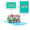 Tarjeta de felicitación de Navidad 3D Árbol de Navidad tridimensional Tarjeta de Navidad creativa Actividades navideñas Pequeños regalos Regalos creativos Mayoreo