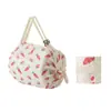 Bolsa Plissada Bolsa Plissada Estilo Japonês Grande Capacidade Sacola de Compras para Supermercado Espessada Portátil Dobrável com Zíper Bolsa Ecológica