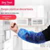 Fábrica direta descartável PE oversleeve impermeável à prova de poeira à prova de óleo novo material plástico PE oversleeve azul e branco