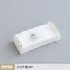 Conjunto de Louça Cerâmica com Borda Dourada Novo Restaurante Chinês Hotel Clube Sala de Jantar Comercial Conjunto de Três Peças com Tigela e Prato