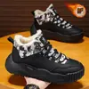 Botas de Nieve del Noreste para Hombre Invierno Terciopelo Espesado Cálido Zapatos de Algodón para Hombre Botas Impermeables para Exterior a Prueba de Frío hasta Menos 40 Grados