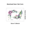 BR-S010 simulación realista hermosa orquídea autoadhesivas pegatinas para interruptores sala de estar dormitorio decoración de interruptores del hogar pegatinas