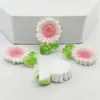 Accesorios de Resina de Girasol Coloridos Accesorios DIY para Funda de Teléfono Móvil Decoración de Coche Caja de Almacenamiento Hebilla de Zapato Cuerda para el Pelo Material
