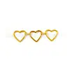 Aleación Transfronteriza Europea y Americana Simple Forma de Corazón Hueco Joyería Cadena Personalizada Versátil Corazón Collar Creativo Accesorios para Ropa