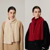 Bufanda de Cachemira al 10% y Lana al 90% para Mujer, Otoño e Invierno, Cálida, de Gama Alta, Estilo Coreano, Calentador de Cuello de Punto Versátil, Venta al por Mayor