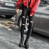 Zapatos para Mujer 2025 Primavera Nuevas Botas Cortas Tacón Grueso Suela Gruesa Aumentadas Caña Baja Correa Negra Tacón Grueso Botas Estilo Británico