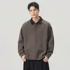 Anyang 2026 Otoño/Invierno Nuevo Estilo Old Money Bloque de Color Cuello Polo Suéter de Punto Imitación Lana Top Casual