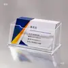 Suporte de Cartão de Visita Transparente em Acrílico Grande Capacidade Criativo para Mesa Multicamadas Exibição de Cartões de Visita Stand