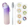 Gadget para beber água, copo perfumado, copo com canudo, copo para esportes ao ar livre, produto popular de comércio eletrônico transfronteiriço, copo com sabor de fruta