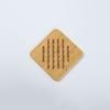Fábrica Senyi, fuente, venta al por mayor, tapete protector de aislamiento térmico, posavasos cuadrados de madera, tapete de bambú hueco, tapete de mesa