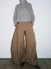 Primavera 2026 Nueva Camisa de Diseñador para Mujer de Algodón con Bolsillos Cuadros Holgada Cuello Alto Plisada Estilo Gabardina 1063