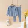 Conjunto de Ropa Interior Térmica de Alta Calidad para Niños Ropa de Casa Bebé Cintura Alta Elástico Sin Costuras Ropa de Otoño y Pantalones Unisex Atuendo Padres e Hijos