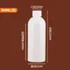 Em estoque atacado 20 50 100ml garrafas plásticas brancas pe pequenas garrafas de amostra garrafas de líquido seladas