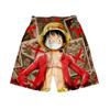 2023 Amazon nova série de personagens de anime One Piece shorts respiráveis 3D impressão digital calças de praia da moda