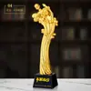 Trofeo de Fútbol Competencia Escolar Premio Bota de Oro Delantero MVP Premio Balón de Oro Resina Creativo Conmemorativo Cristal de Agua Directo
