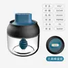 Cuchara y Tapa Integradas Tarro de Condimentos Tarro de Vidrio para Miel Cocina Hogar Botella Sellada para Condimentos Tarro Individual con Brocha para Aceite Tarro para Condimentos