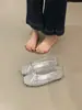 Zapatos de Mujer de una Sola Pieza Verano 2026 Nuevo Estilo Calados Tejidos Transpirables Malla de Red para Peces Planos Poco Profundos Sandalias Mary Jane Francesas