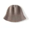 Sombrero de pescador liso y minimalista, nuevo estilo otoño/invierno, moderno y adecuado para ir al trabajo, hecho de cachemira, diseño para mujer, con características para cubrir las orejas y la cabeza, casual y cálido