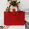 Bolsa de fieltro, Bolso de mano de fieltro a la moda, Bolsa de compras para mujer, Engrosada, Logotipo imprimible, Bolsa tote de recuerdo, Regalo