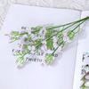 Decoración de Boda de Gypsophila Simulada Ramo de Mano Sensación de PU Gypsophila de 3 Puntas Flor Artificial Individual de Plástico Flor Artificial