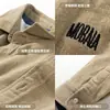 Camisa Retro Japonesa de Manga Larga para Hombre de Moda Primavera y Otoño Camisa Casual Ropa Exterior Chaqueta Gruesa Ropa de Trabajo Chaqueta Holgada