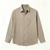 Camisa de manga larga para hombre, elástica en cuatro direcciones, ligeramente elástica, camisa de trabajo para negocios, bordado personalizado y estampado de logo en lotes pequeños