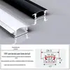 Luzes Lineares de LED Cuidadosamente Selecionadas, Luzes Lineares Embutidas, Tiras de Luz de Perfil de Alumínio Montadas na Superfície, Luzes Lineares para Teto de Canal de Alumínio com Aba Dupla