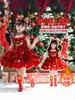 Ropa Navideña Infantil Niñas Performance Lolita Falda Tutú Invierno 2025 Vestido de Princesa para Niñas
