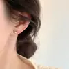 Pendientes de Serpiente Envueltos en Plata S999 E0768 de Xigu, Pendientes de Botón de Diseño Original, Pendientes Nuevos 2025