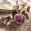 Nanchengwei Flor de Rosa Artificial de Duas Cabeças Fabricante Transfronteiriço Decoração de Casa Buquê de Casamento Parede de Rosas Flores Artificiais