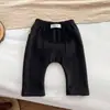 Pantalones para Niños y Niñas Otoño Invierno Felpa Gruesa Pantalones de PP Grande Ropa Exterior Capa Base Cálida Bebé Pequeño Casual Pantalones Largos