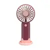 Ventilador de mão USB mini portátil de desenho animado pequeno vento forte silencioso pequeno ventilador presente atacado logo