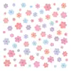 Pegatinas de Pared Florales Coloridas Estilo Bohemio, Pegatinas de PVC Autoadhesivas Florales de Margarita Fresca para Decoración de Pared de Dormitorio