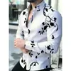 Camisa casual de manga larga con bloques de color para hombre transfronteriza, camisa de ropa para hombre para ir al trabajo, dropshipping de Amazon AliExpress