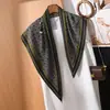 Bufanda Triángulo Perezosa Estilo Francés con Textura Delicada, Adecuada para Uso Diario y Decoración, Bufanda Pequeña para el Cuello de Mujer para Combinar con Camisas, Nuevo Estilo de Moda